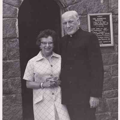 1966 ca Mrs Witham with Cardinal Cushing
