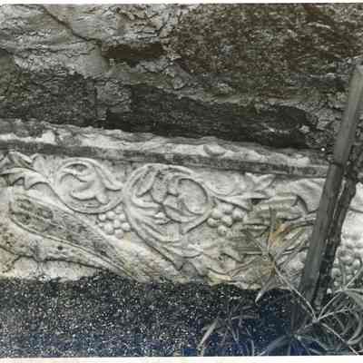 Marble Relief of Peacock & Grapes