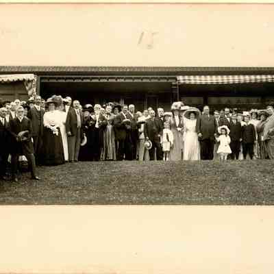 1909 Tafts at Essex County Club w Hammonds, Buswell, Andrew, Gardner, Pape; view 1