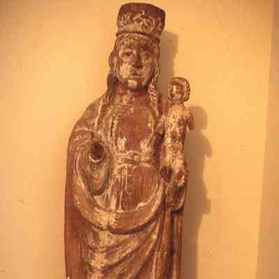 Madonna & Child Wooden Statue