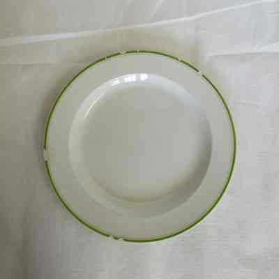 Wedgwood Luncheon Plate with Green Trim
