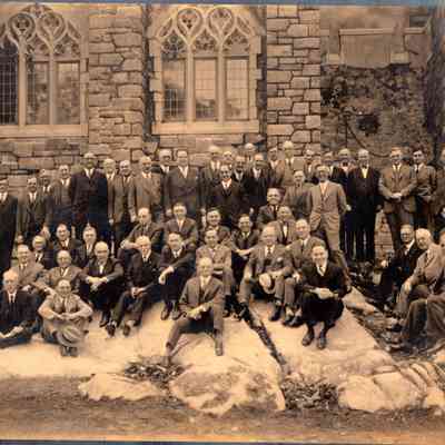 large group of men on Castle ocean lawn
