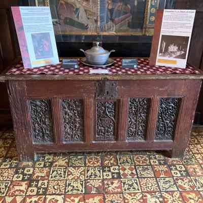 French Gothic Chest with Carved Tracery Panels