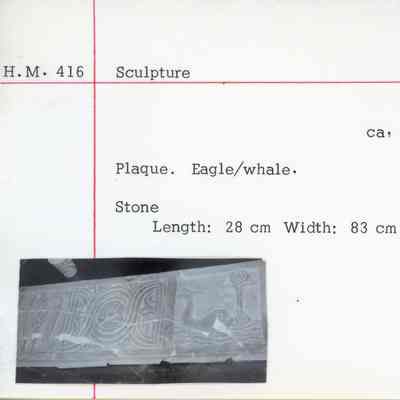 Stone Relief with Eagle & Dolphin