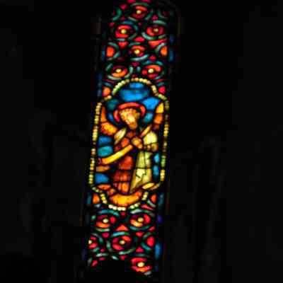 1929 ca Jacques Simon Angel Stained Glass Window