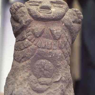 Primitive Stone Deity Statue