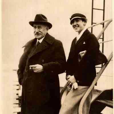JHHSr & Natalie Hays Hammond on ship