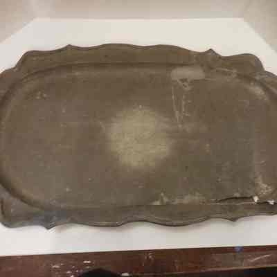 Pewter Religious Platter - Tray