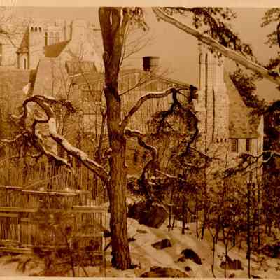 1930-1965 west end in snow w fence