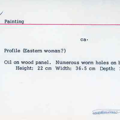 Painting of a Woman's Profile