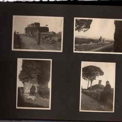 1927 Vacation album, p(9) Rome, Old Appian Way
