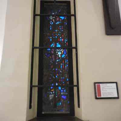 1960 ca Reynolds & Rohnstock weather stained glass window