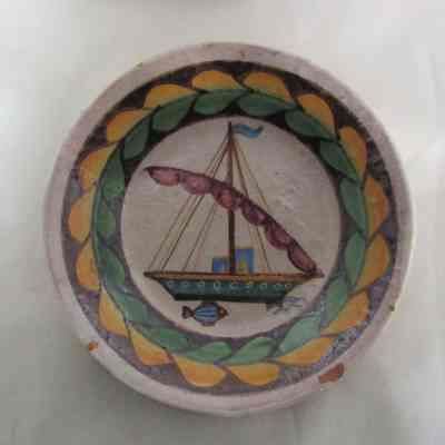 Italian Painted Earthenware Plate, 19th-20thc, 1 of 47