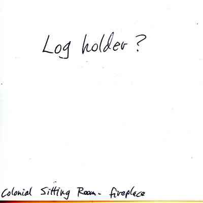Log Holder in Exhibit-Sitting Room