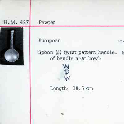 Twisted Handle Spoons, 18th c