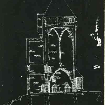 PB5-116 Allen & Collens 1923 bungalow tower plan, 2 copies