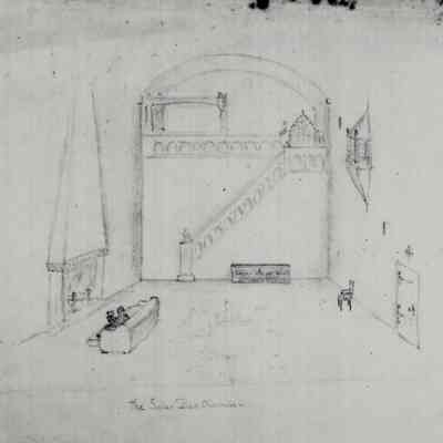 Bungalow, 1924ca renovation sketch, Solar Bed Chamber