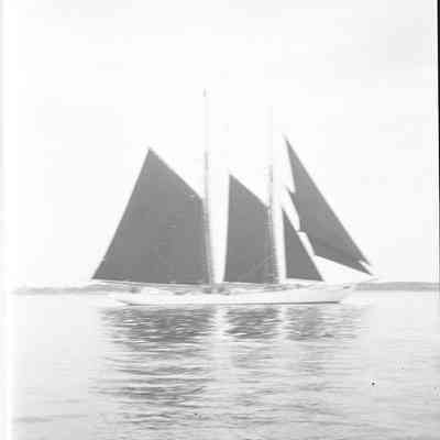schooner in distance