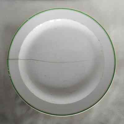 Wedgwood Dinner Plate with Green Trim