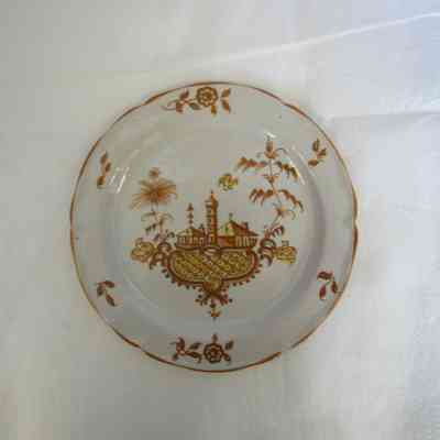 Yellow & Brown Italian Coffee set - dishes