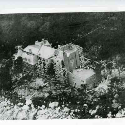 1928ca Castle Under Construction