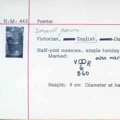Pewter Half-Pint Tankard, Imperial