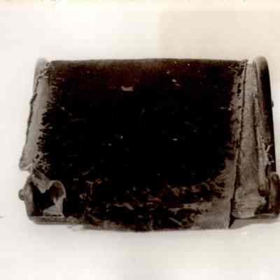 15thc Velvet Covered Iron Foot Rest