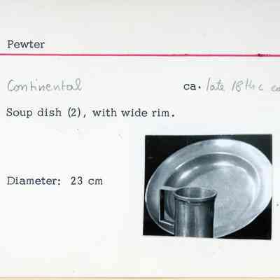 Pewter Soup Dishes