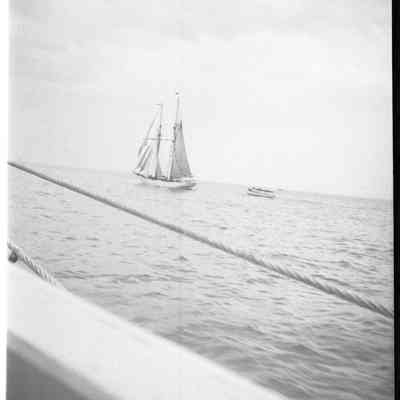 schooner from deck of Odysseus