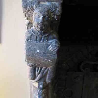 13thc French Fireplace Angel Corbel (left side)