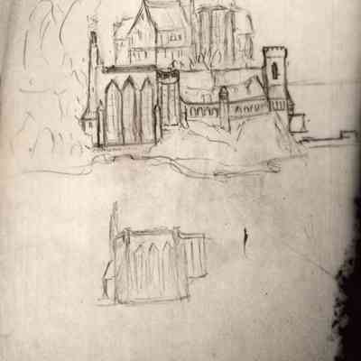 1924ca Bungalow Tower addition sketches