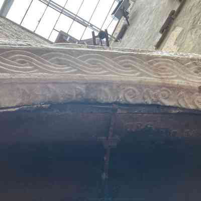 Underside of arch, top