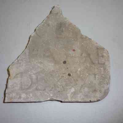 Marble fragment with inscription