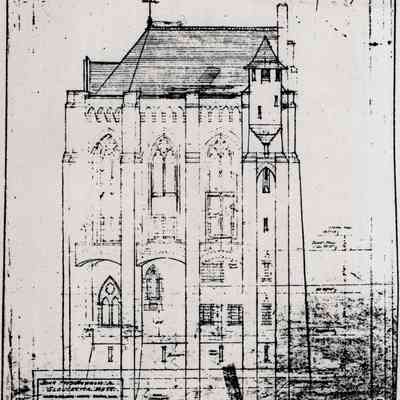 1924 ca Bungalow tower renovations