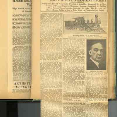 GRM p(91a) 'Charles Willett, Organ Builder Half Century'