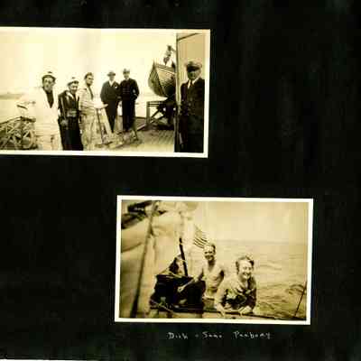 SCRB-18 p(114) Dick & Jane Peabody, boat