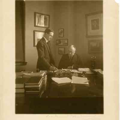 JHHJr & JHHSr at desk