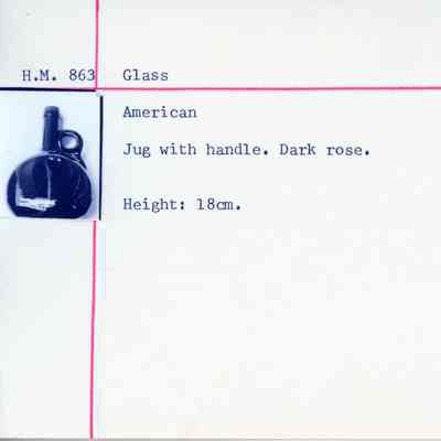 Rose Glass Jug with Handle