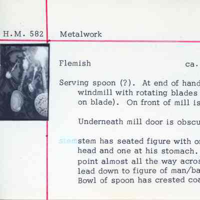 Flemish Serving Spoon with Windmill