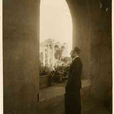 1923-1928 JHH Jr at Roman Forum, Rome