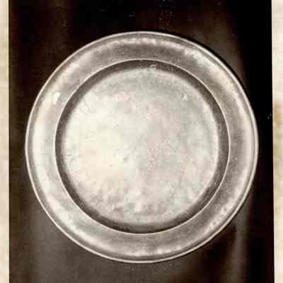 18th c. English Pewter Plate-Charger