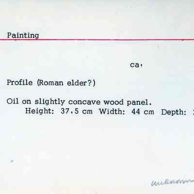 Painting of Profile of Roman Elder