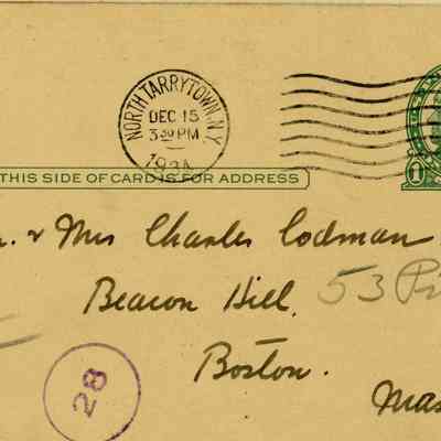 SCRB-18 p(177) postcard #2, side(2)1935 to Codmans at Beacon Hill