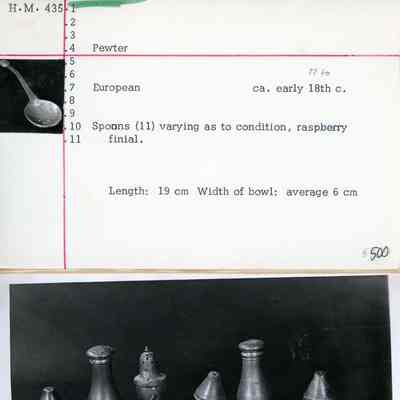Pewter Spoon with Raspberry Finial, 18thc
