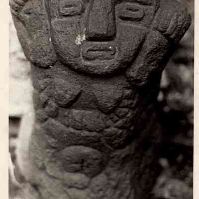 Primitive Stone Female Totem Statue