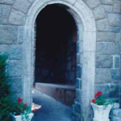 Arch (plaza side of bell tower)