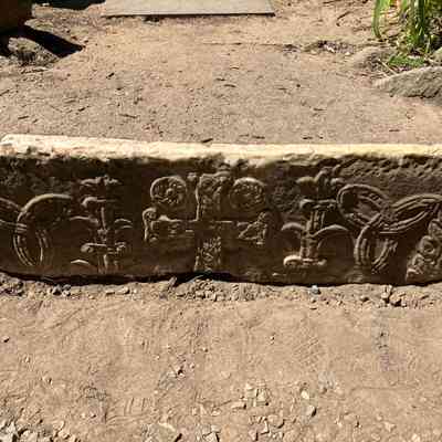 Cross Relief Sarcophagus Fragment