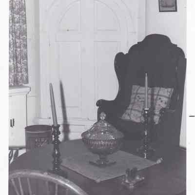 18th c. Wooden Chair with Lift Seat and Drawer