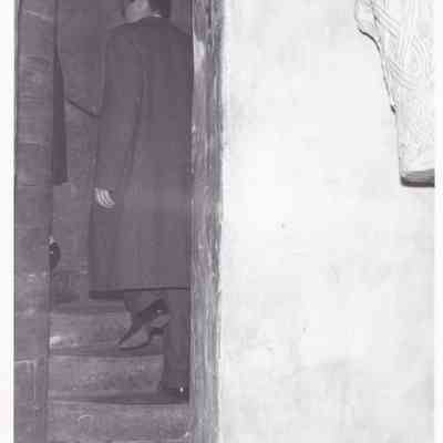 1930s ca, Guests in 1st Tower Gallery going up stairs