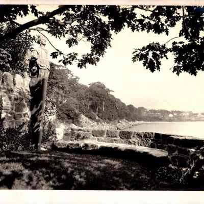 Radio Point Album, p (27) OUT-39 figurehead in garden